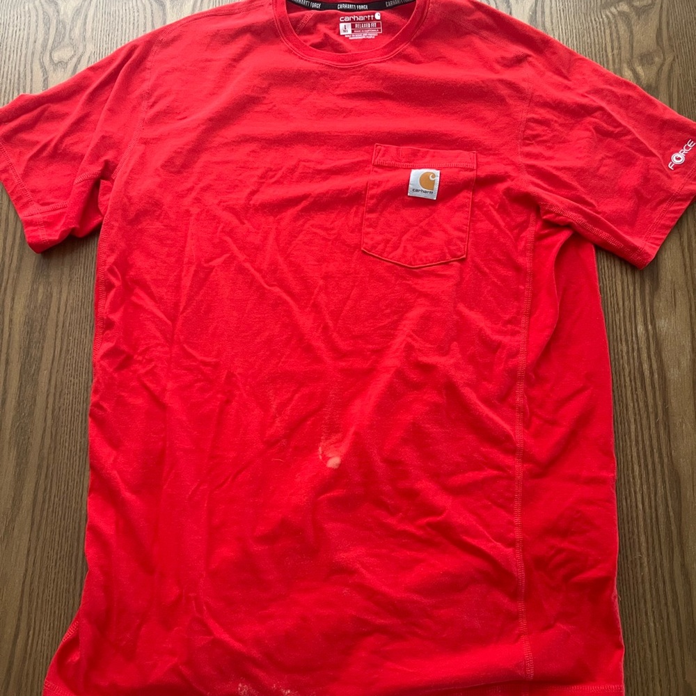 Carhartt Bright Red Short Sleeve Tee